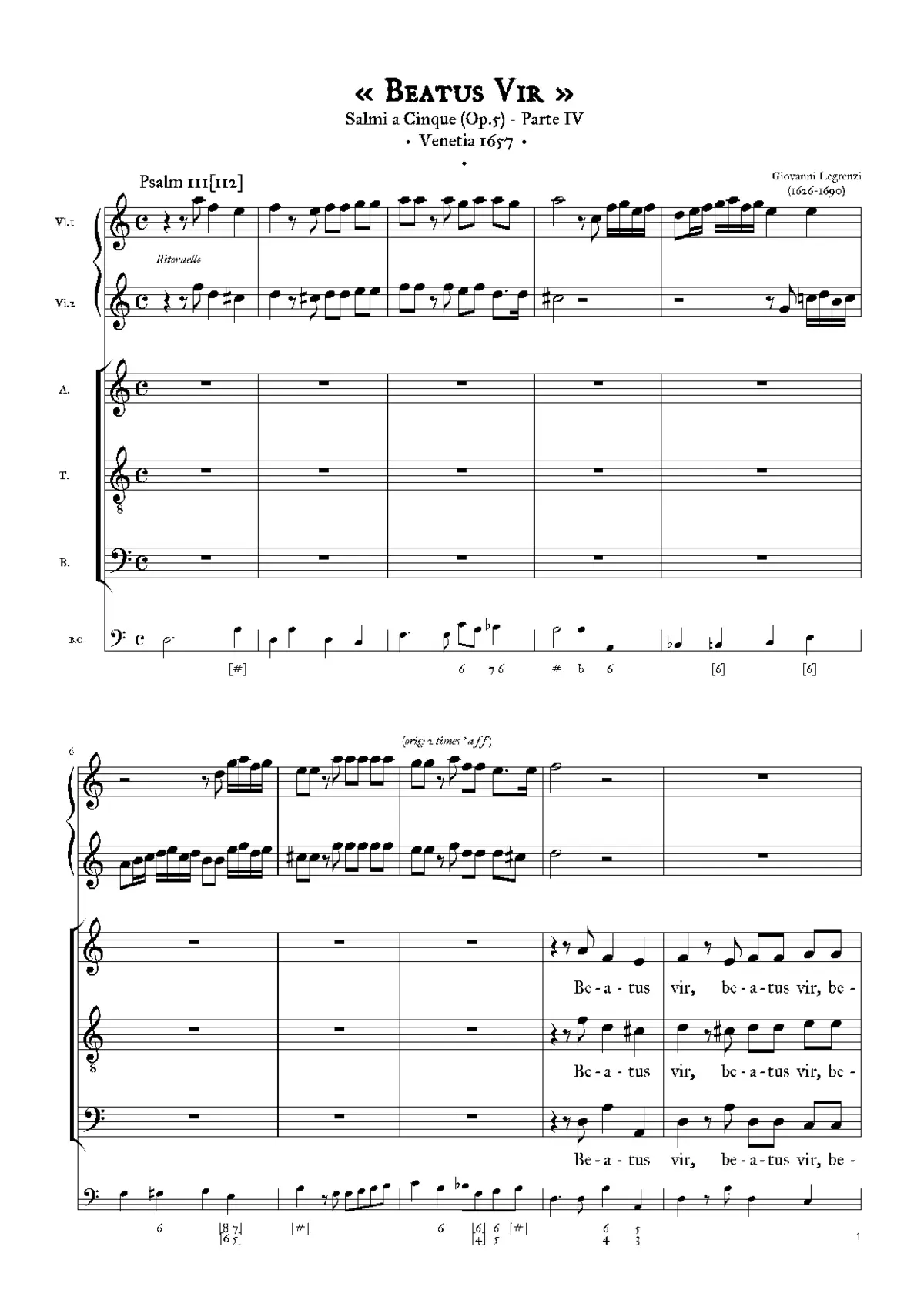 Beatus vir - Page 1