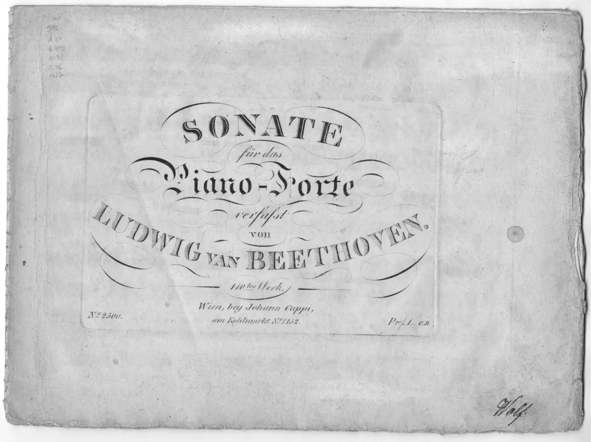 Piano Sonata No.31 - Page 1