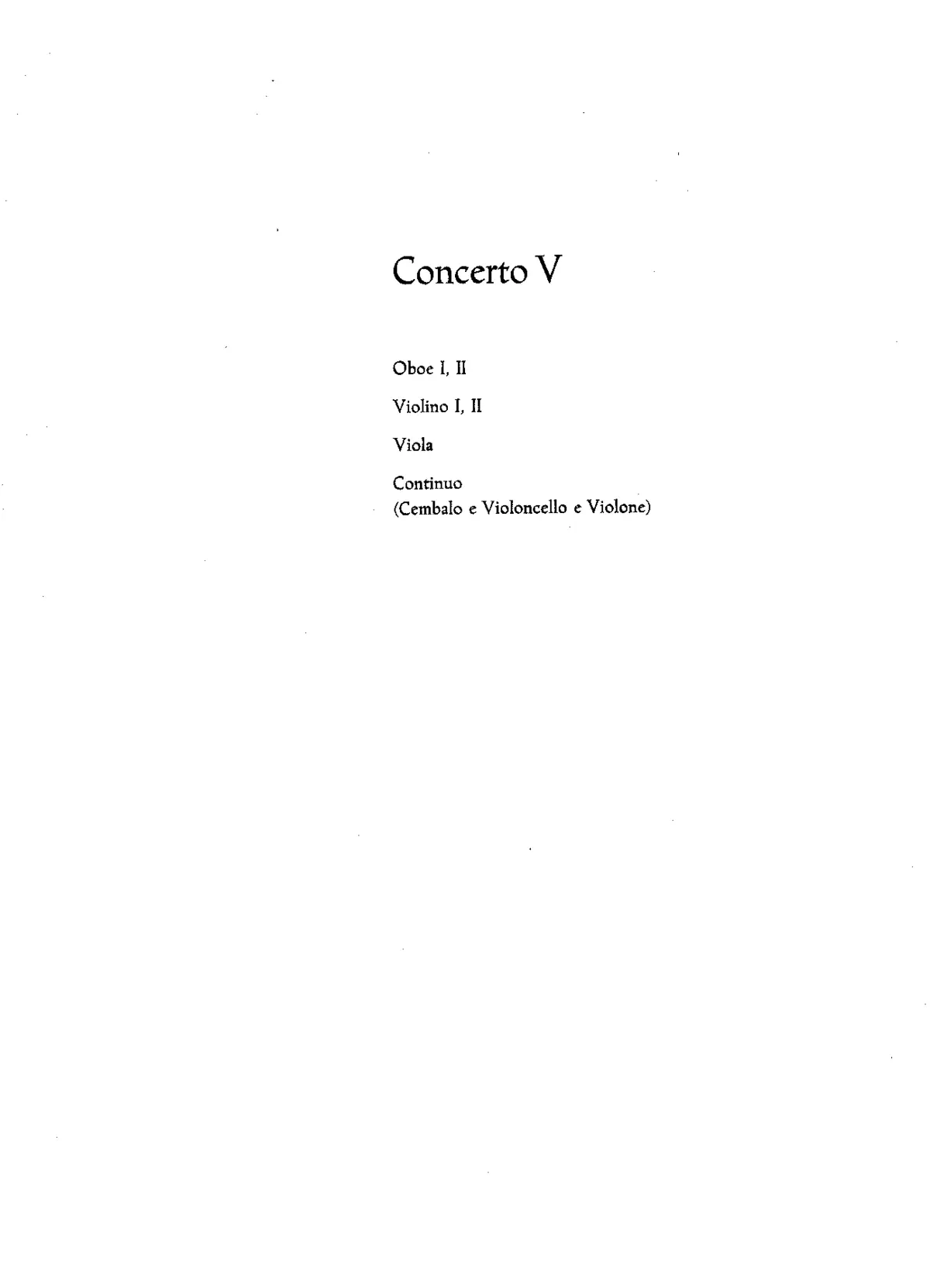 Concerto Grosso in D minor - Page 1