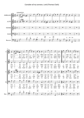 Consider all my sorrows Lord