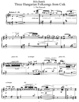 3 Hungarian Folksongs from Csik