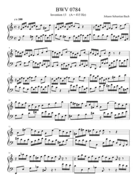 Invention in A minor BWV 784