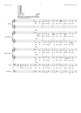 Nicene Creed in D minor