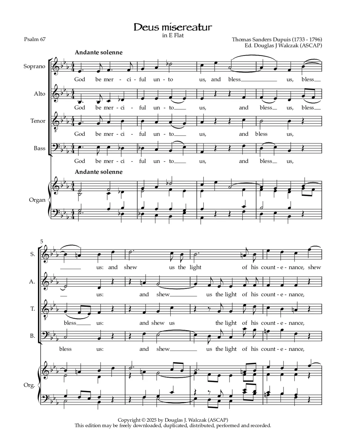 Deus misereatur in E-Flat - Page 1