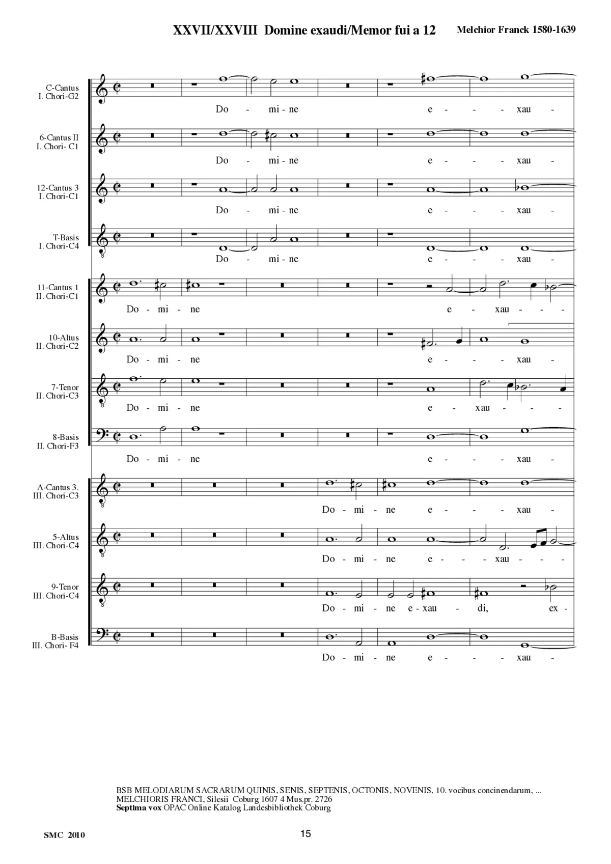 Domine, exaudi orationem meam a 12 - Page 1