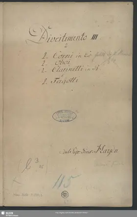 Divertimento in E-flat major