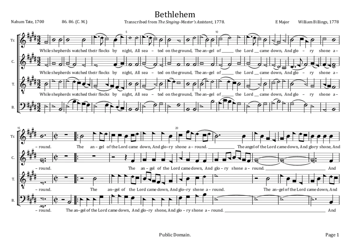 Bethlehem - Page 1