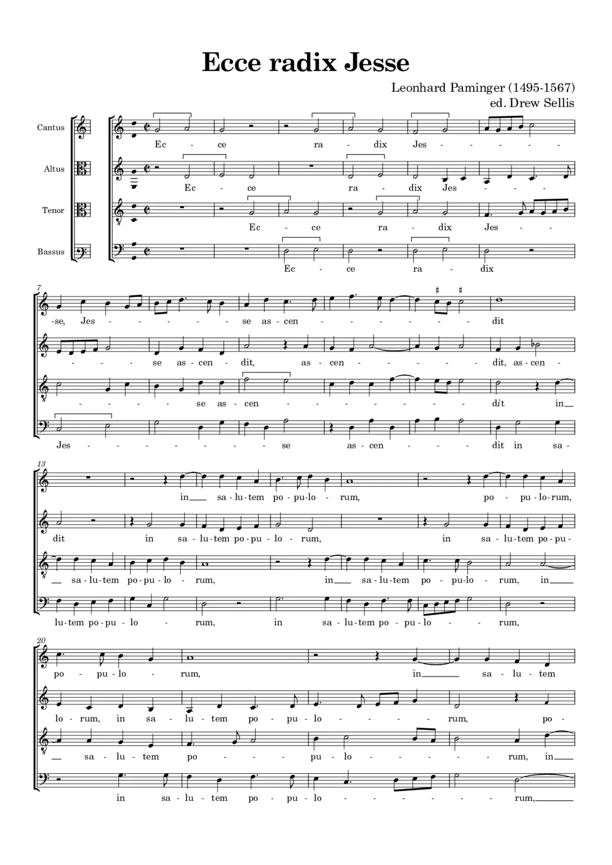 Ecce radix Jesse - Page 1