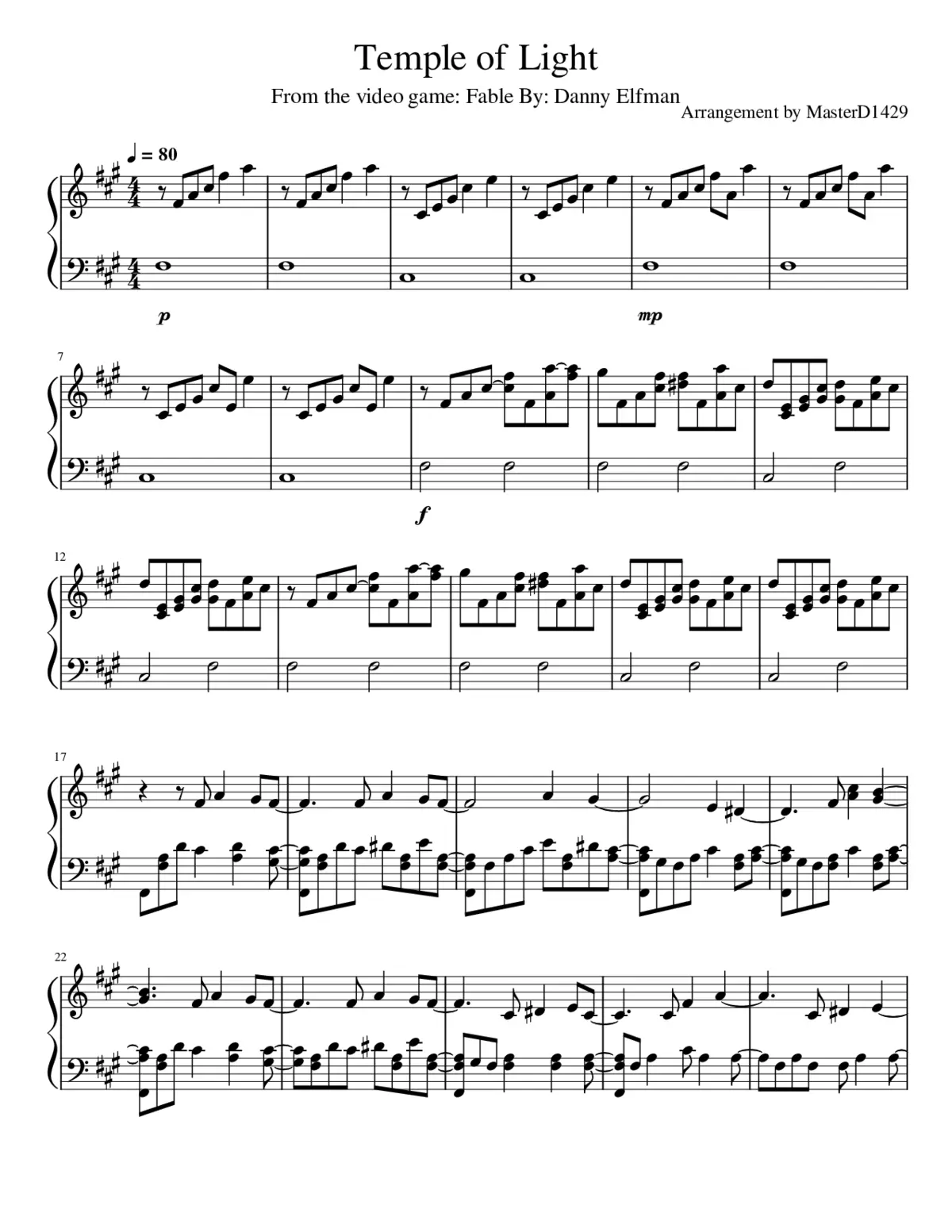 fable the lost chapter - temple of light - Page 1