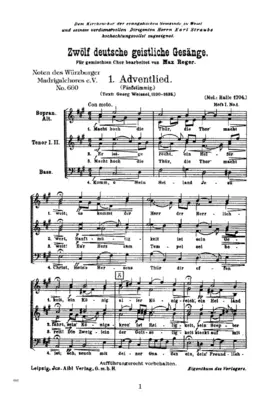 12 deutsche geistliche Gesänge