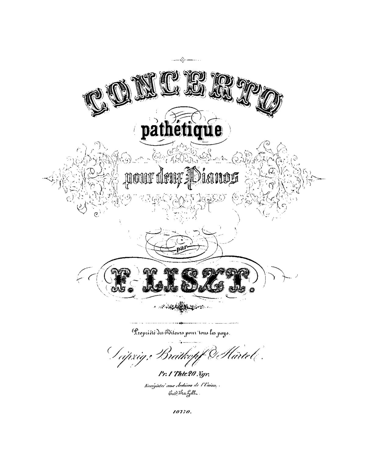 Concerto pathétique - Page 1