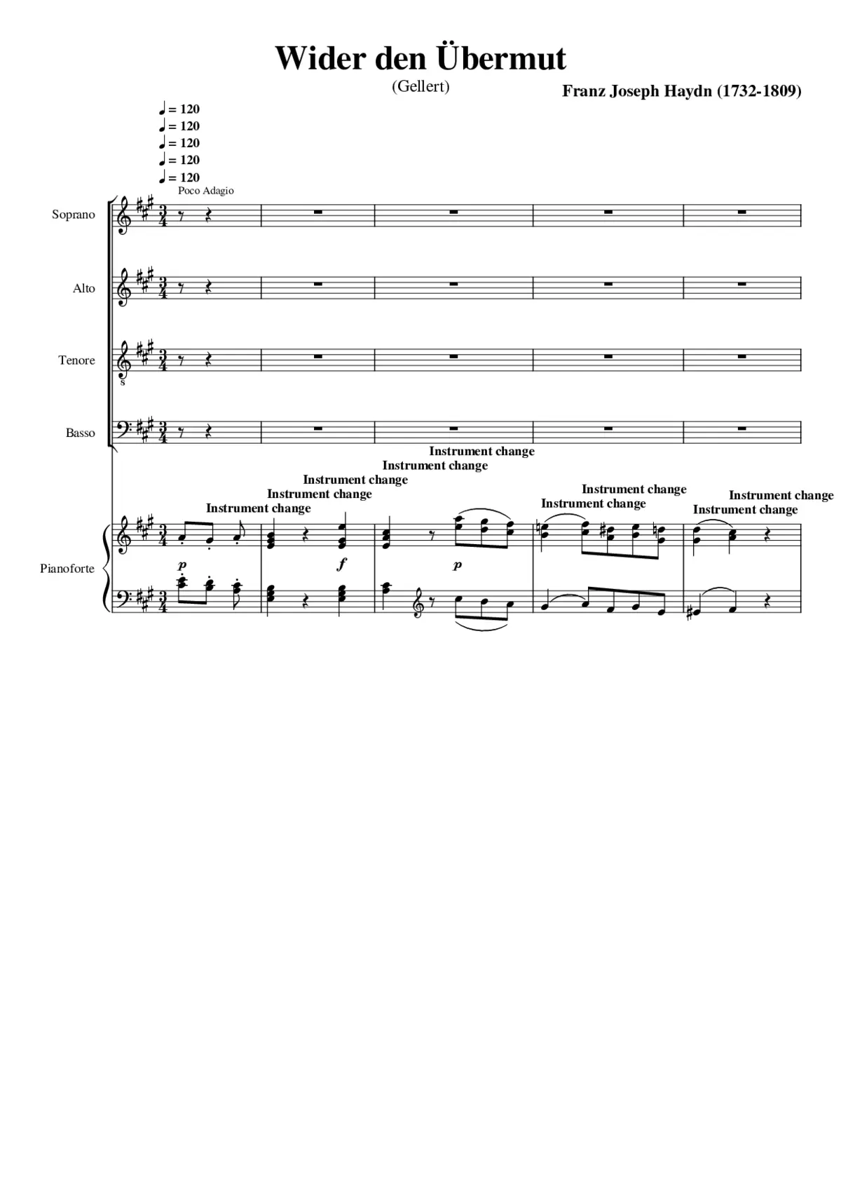 Wider den Übermut Hob. XXVc:7 - Page 1