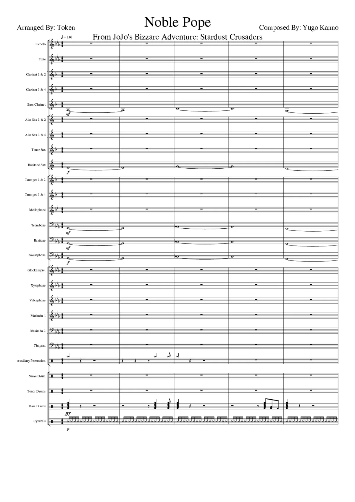 JoJo's Bizarre Adventure: Stardust Crusaders OST 09 Virtuous Pope - Page 1