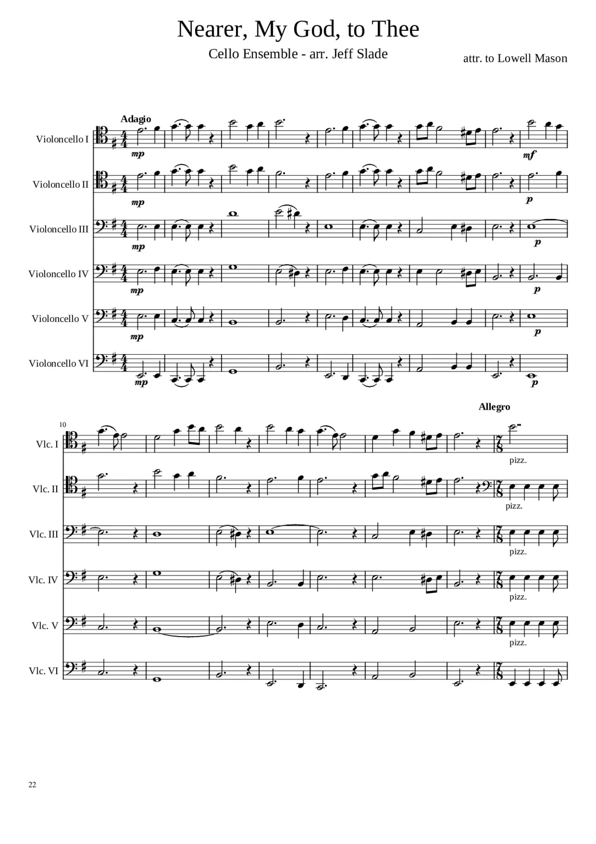 Nearer My God to Thee - Page 1