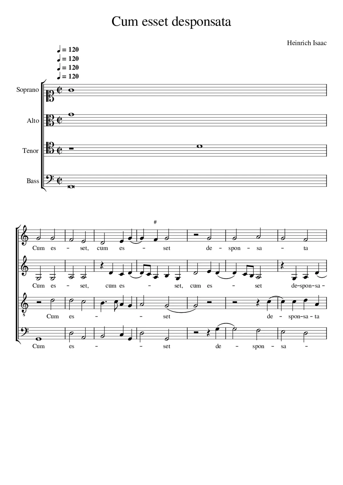 Cum esset desponsata - Page 1