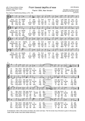 From lowest depths of woe