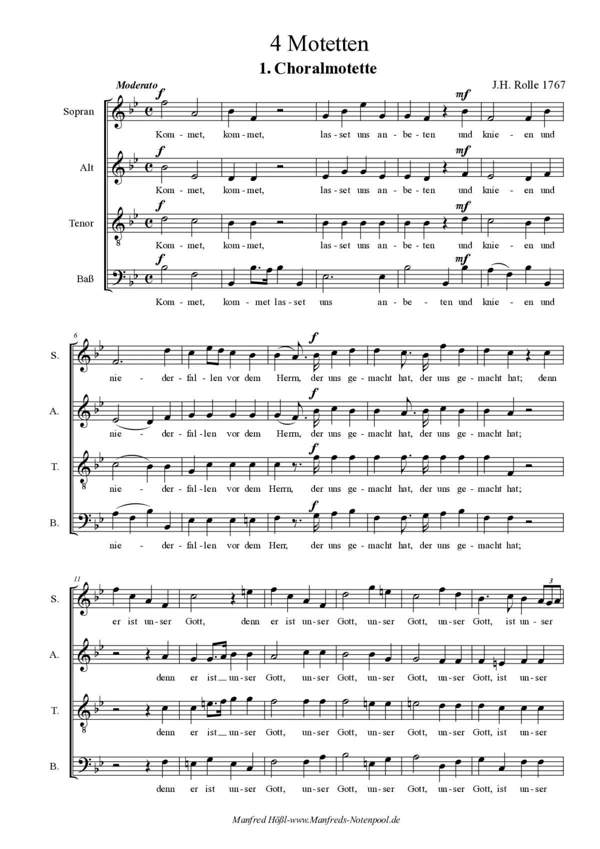 Gesammelte Motetten - Page 1