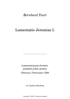 Lamentatio Jeremiae Prophete I.