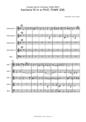 Fantasia VI in a-Moll, FbWV 206