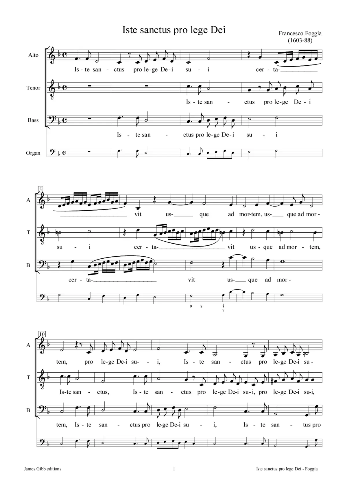 Iste sanctus - Page 1