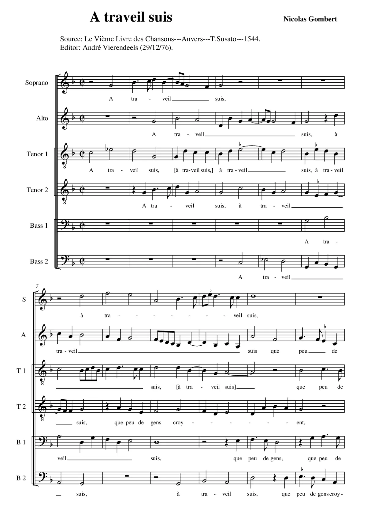 A traveil suis - Page 1