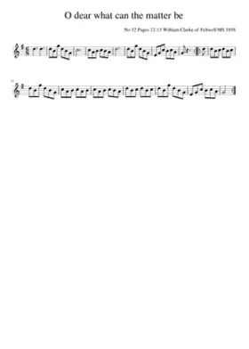 oh dear what can the matter be