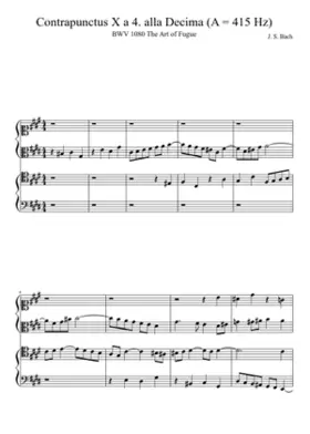 Die Kunst der Fuge BWV 1080