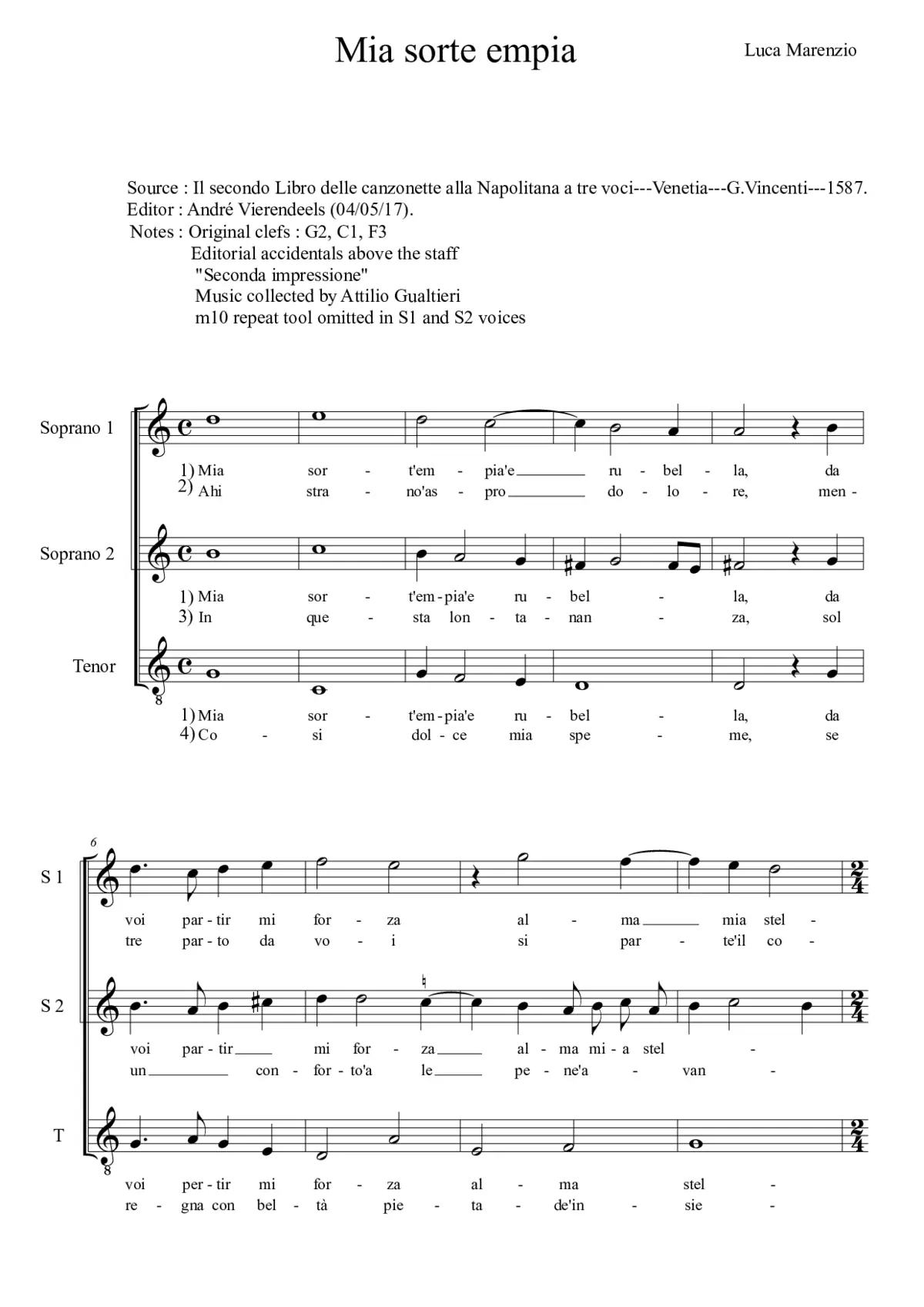 Mia sorte empia - Page 1