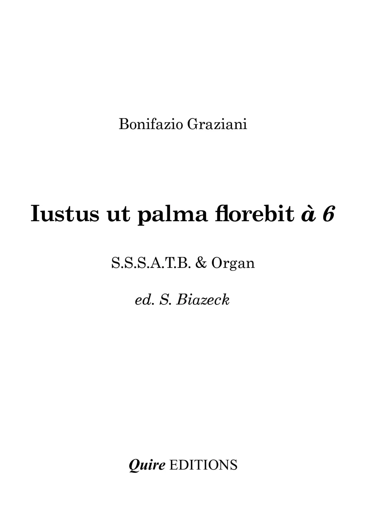 Justus ut palma florebit - Page 1