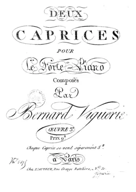 2 Caprices for piano, Op.3