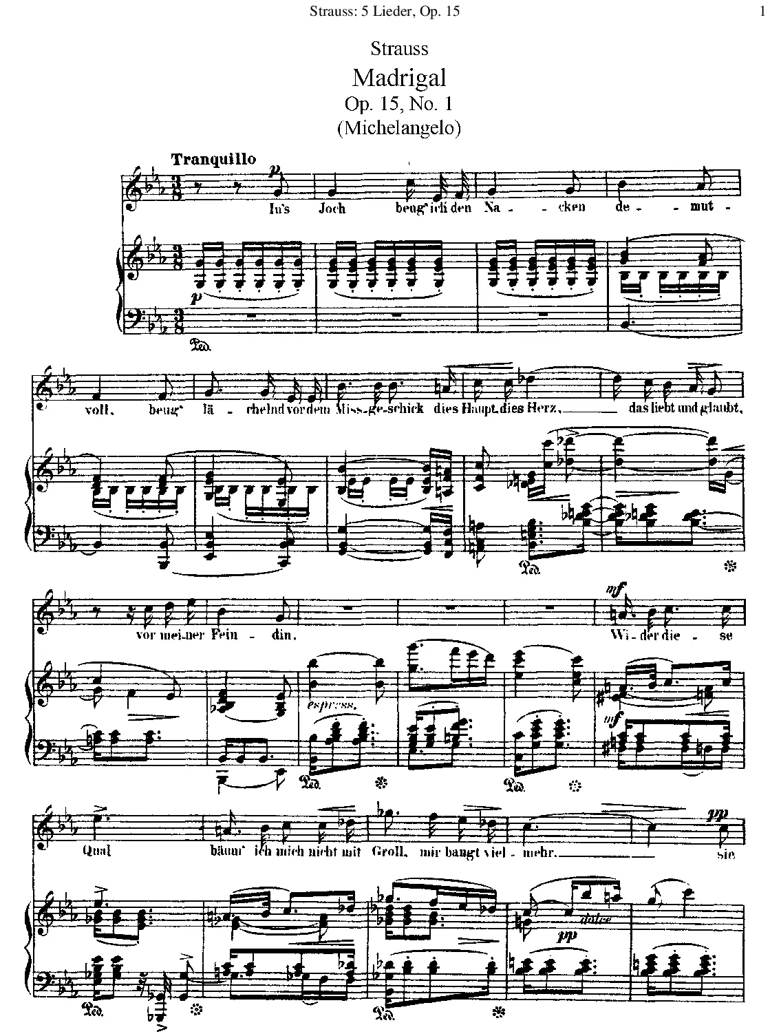 5 Lieder - Page 1