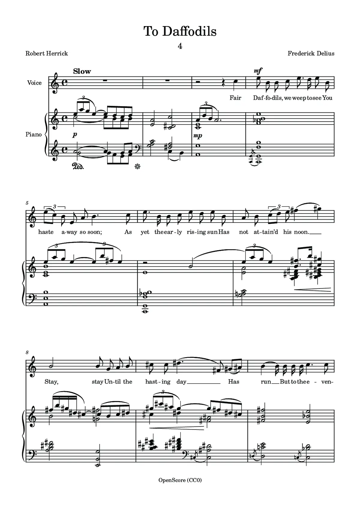To Daffodils - Page 1