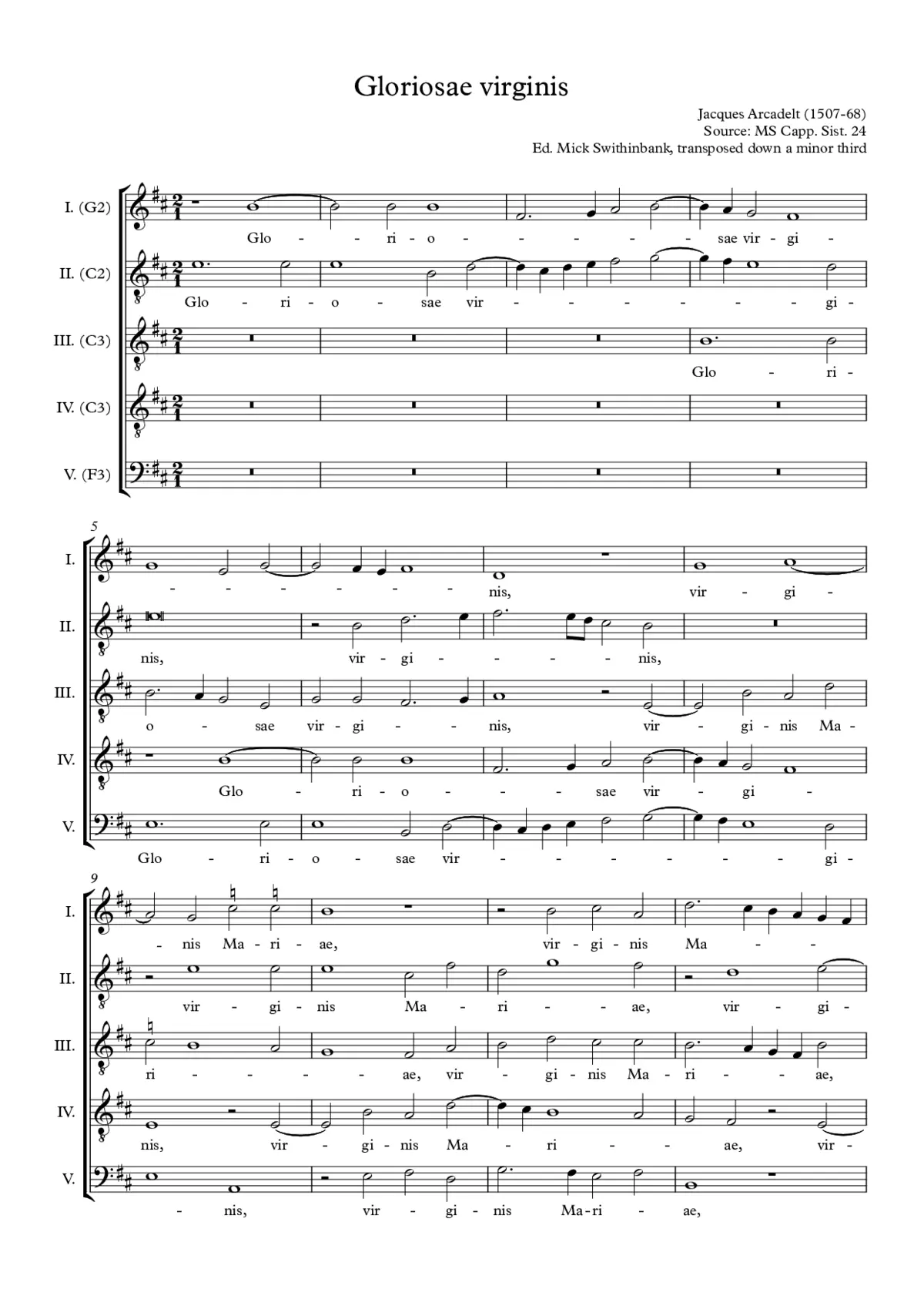 Gloriosae virginis - Page 1