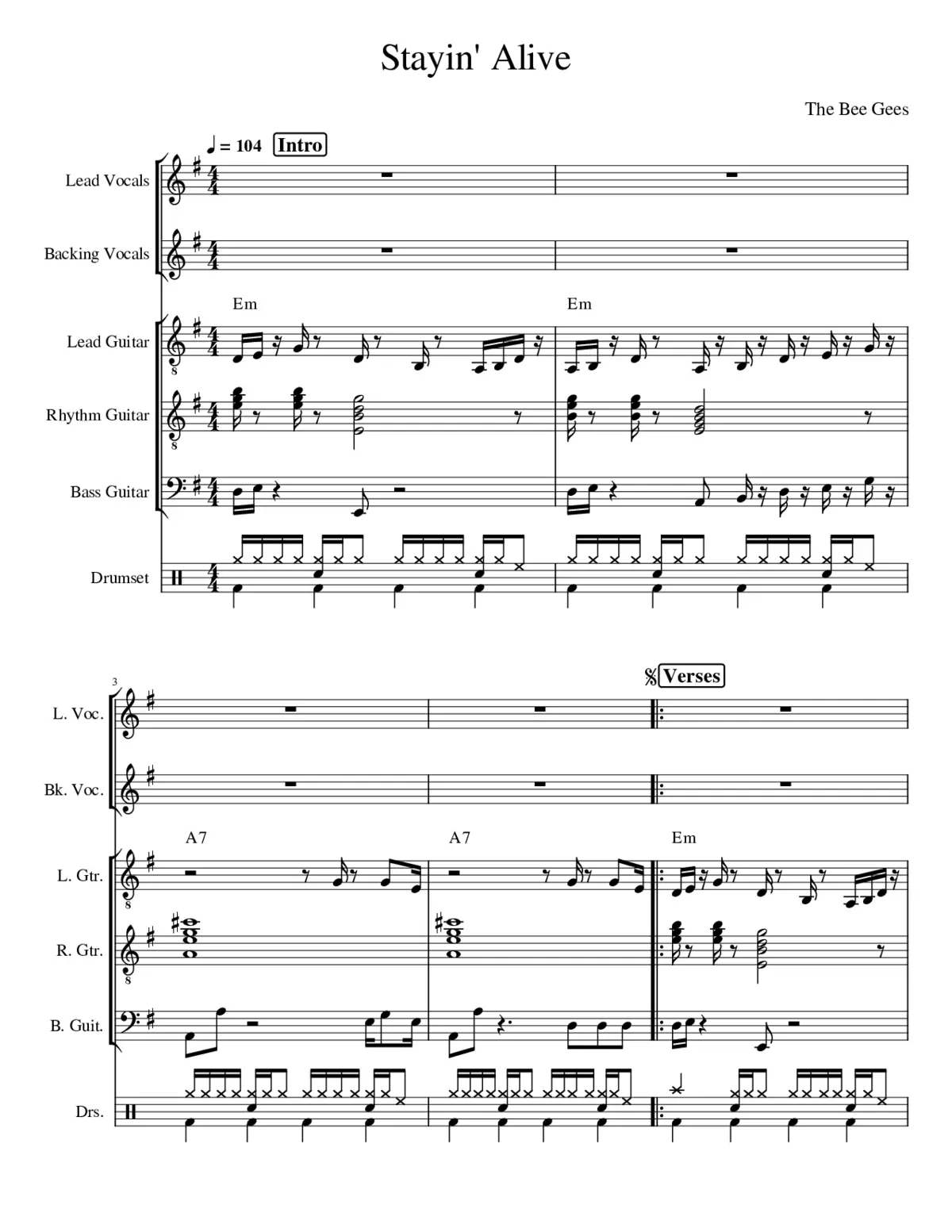 stayin alive - Page 1