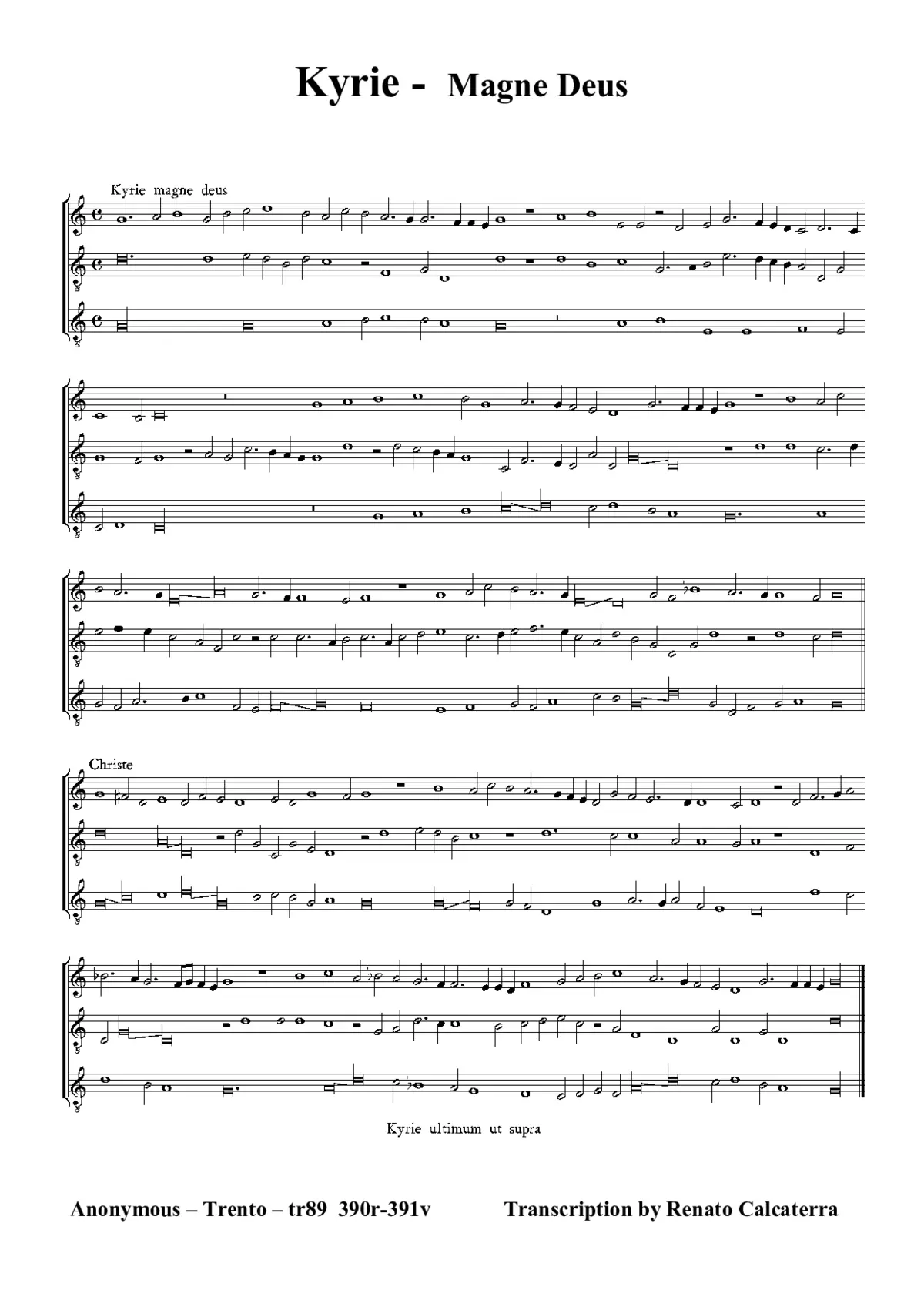 Kyrie Magne Deus - Page 1