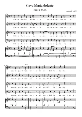 Stava Maria dolente