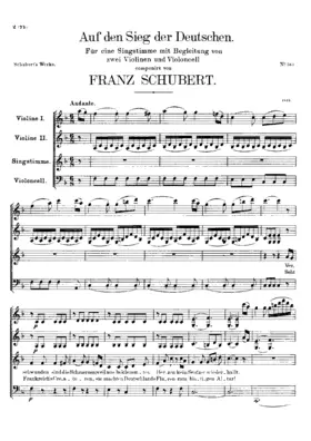 Auf den Sieg der Deutschen, D.81