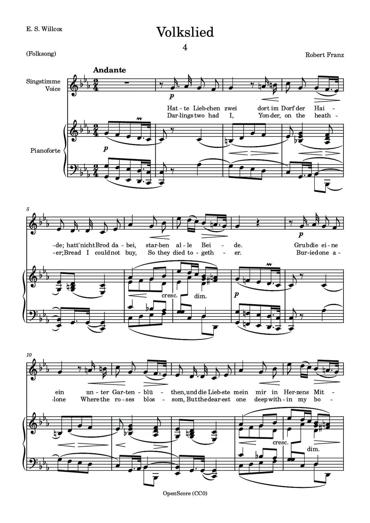 Volkslied - Page 1
