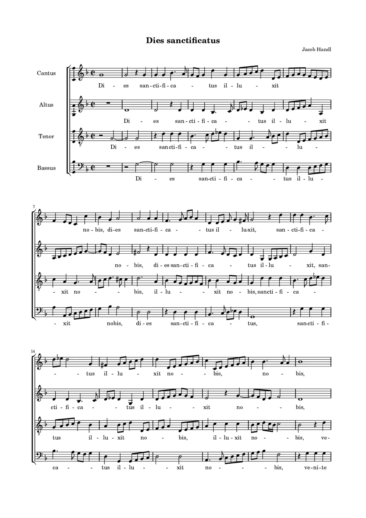 Dies sanctificatus - Page 1