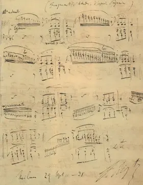 Album-Leaf 'Fragment d'Étude, d'apres Paganini'