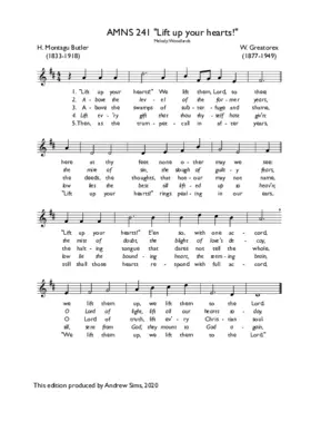 "Lift up your hearts!"