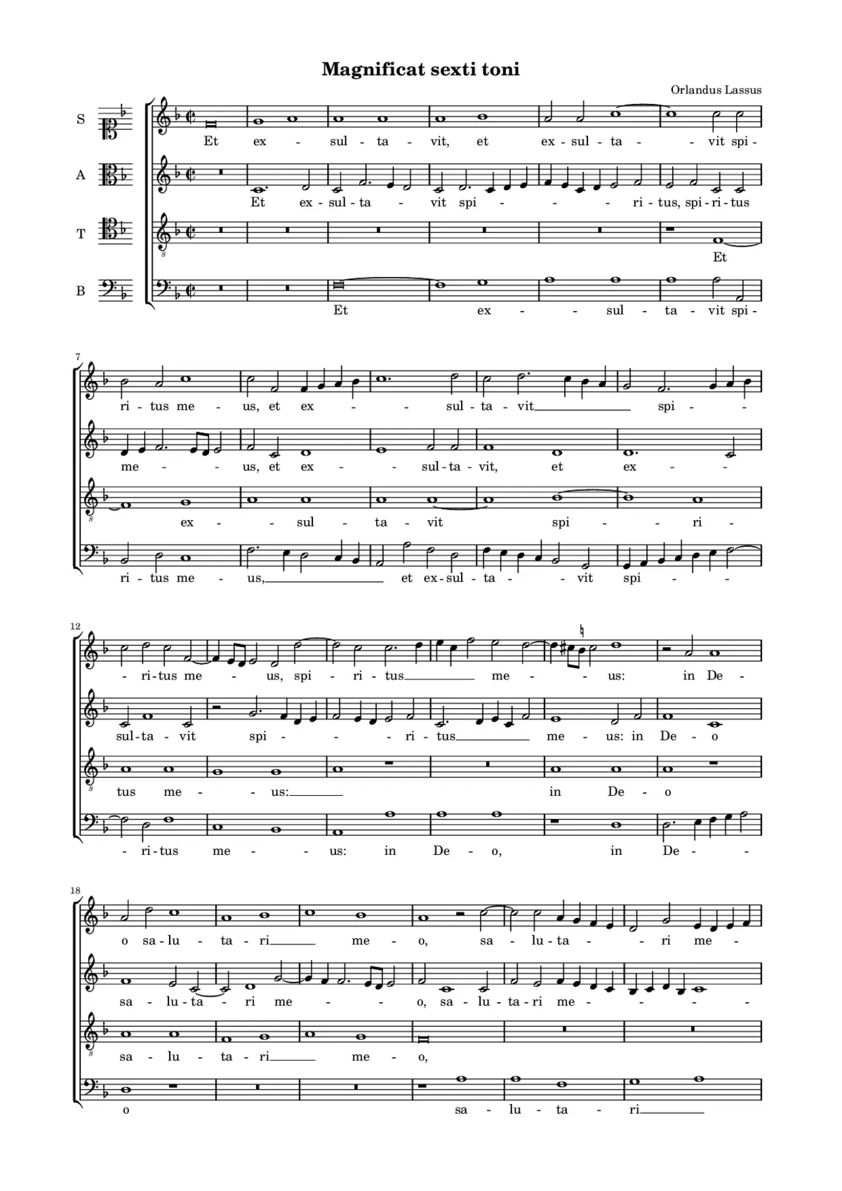 Magnificat sexti toni II - Page 1