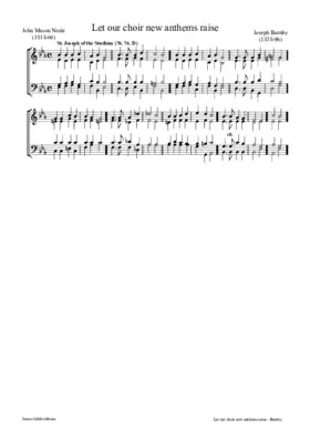 Let our choir new anthems raise