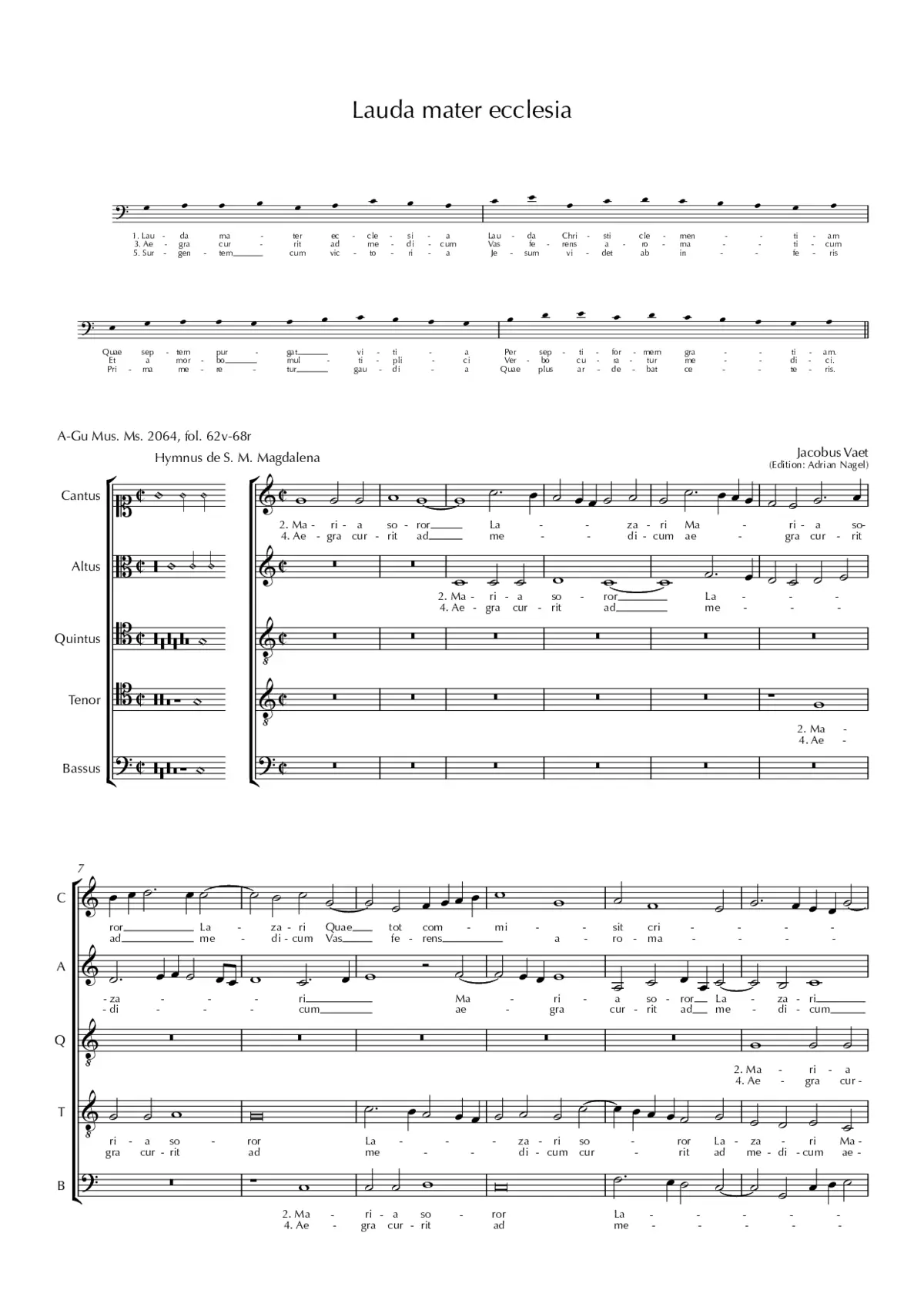 Lauda mater ecclesia - Page 1