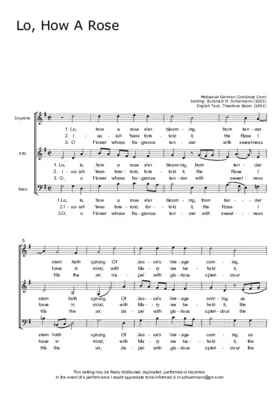 Lo, how a rose e'er blooming