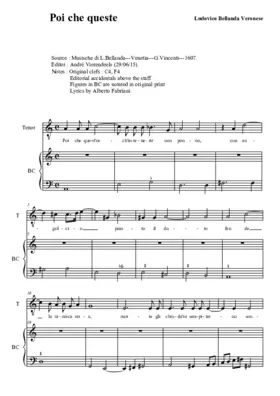 Poi che quest' occhi