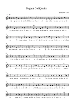 Regina coeli jubila