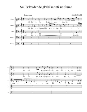 Sul Belveder de gl'alti monti un fiume