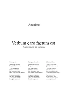 Verbum caro factum est