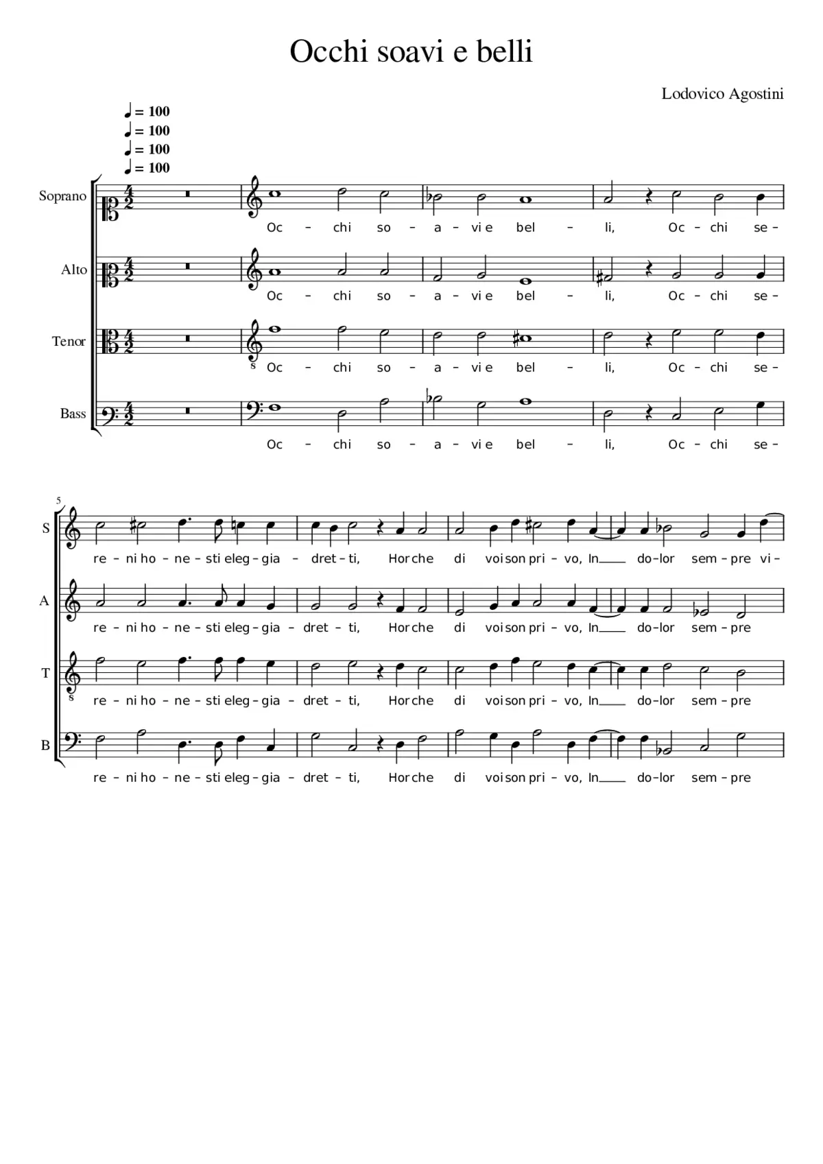 Occhi soavi e belli - Page 1
